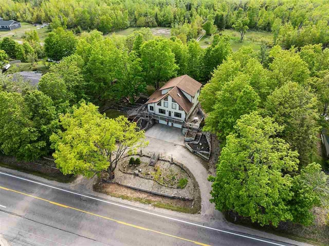 10370 Boyne City Rd, Charlevoix, MI 49720 - view from above of property with a forest