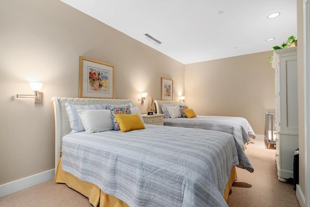 4200 Main St Unit 31 & G-6, Bay Harbor, MI 49770 - bedroom featuring light colored carpet, baseboards, and recessed lighting