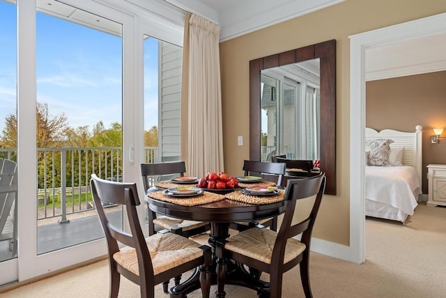 4200 Main St Unit 31 & G-6, Bay Harbor, MI 49770 - dining area with light carpet and baseboards