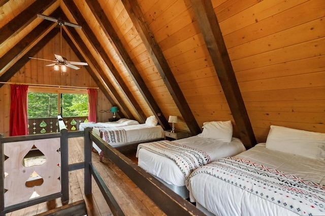 426 Chamonix Ln, Harbor Springs, MI 49740 - bedroom with wooden walls and wood ceiling