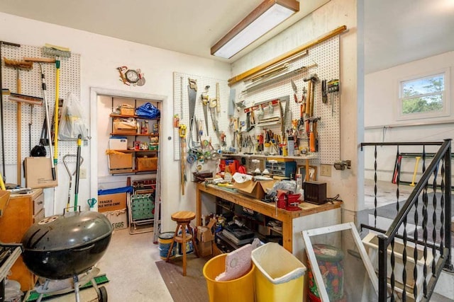 1788 N Shore Dr, Walloon Lake, MI 49796 - miscellaneous room with a workshop area