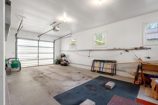 1788 N Shore Dr, Walloon Lake, MI 49796 - garage featuring a garage door opener