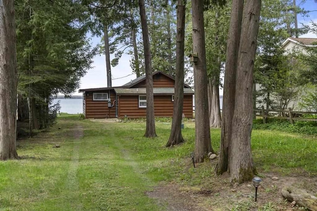 21677 Bluffs Hwy, Onaway, MI 49765 - view of yard with a water view
