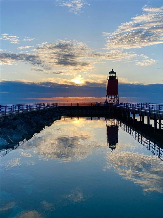 103 Riverwalk Ln Unit 103, Charlevoix, MI 49720 - water view with a pier