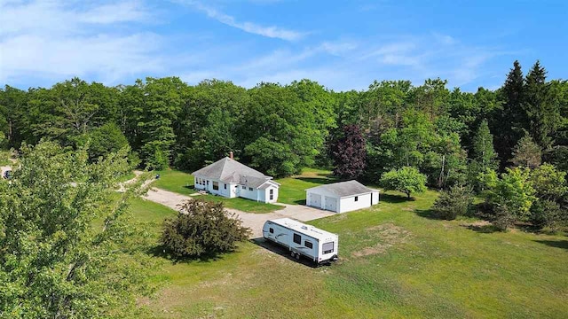 5791 Lebaron St, Levering, MI 49755 - view of subject property featuring a forest