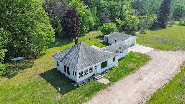 5791 Lebaron St, Levering, MI 49755 - view from above of property