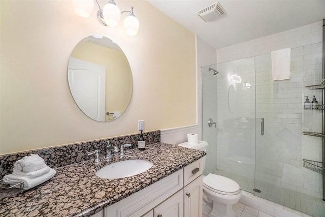 193 E Main St Unit 4, Harbor Springs, MI 49740 - bathroom featuring vanity, a shower stall, and toilet