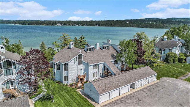 3480 Lakeside Dr N Unit 35, Petoskey, MI 49770 - water view featuring stairs