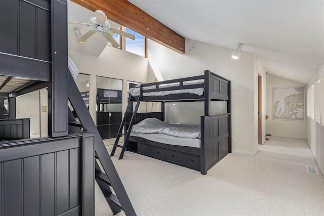 3480 Lakeside Dr N Unit 35, Petoskey, MI 49770 - bedroom featuring carpet, baseboards, and ceiling fan