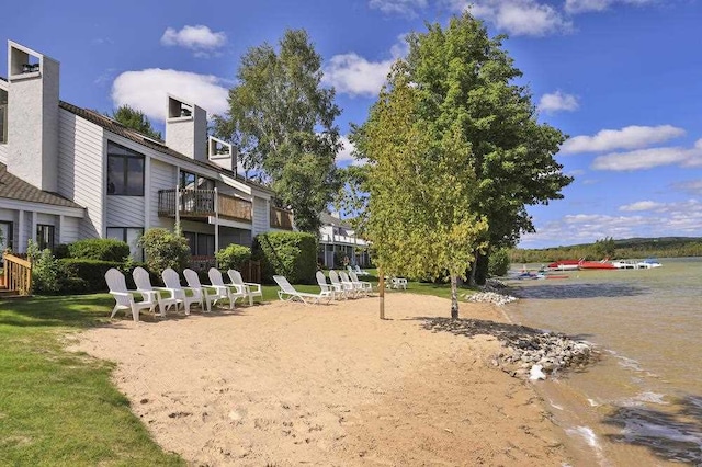 3480 Lakeside Dr N Unit 35, Petoskey, MI 49770 - view of yard featuring a water view