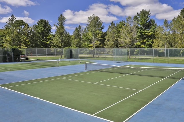 3480 Lakeside Dr N Unit 35, Petoskey, MI 49770 - view of tennis court with community basketball court