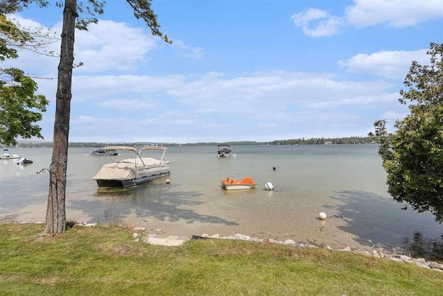 3480 Lakeside Dr N Unit 35, Petoskey, MI 49770 - water view featuring a dock