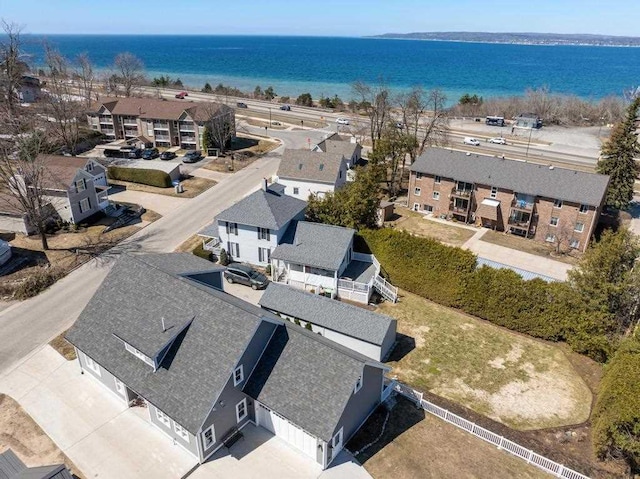 135 Beaubien Ave, Petoskey, MI 49770 - aerial view of residential area with a large body of water