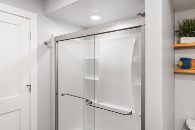 135 Beaubien Ave, Petoskey, MI 49770 - bathroom with a stall shower