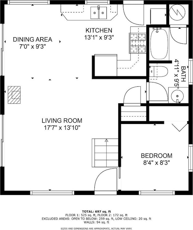 15700 Island Dr, Wolverine, MI 49799 - view of home floor plan