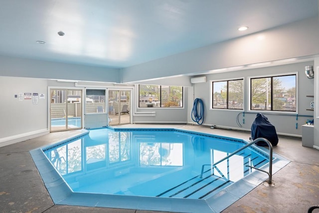 101 Michigan Ave Unit 107, Charlevoix, MI 49720 - indoor pool featuring an AC wall unit