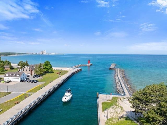 101 Michigan Ave Unit 107, Charlevoix, MI 49720 - bird's eye view of a large body of water
