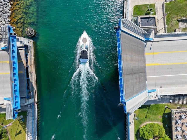 101 Michigan Ave Unit 107, Charlevoix, MI 49720 - bird's eye view of a large body of water