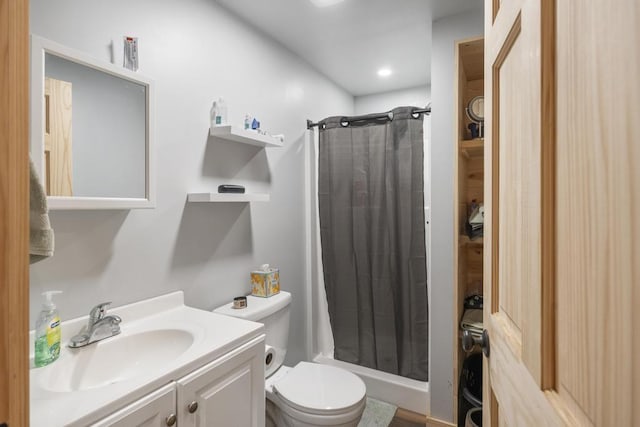 168 Townline Rd, Pellston, MI 49769 - bathroom featuring vanity and curtained shower