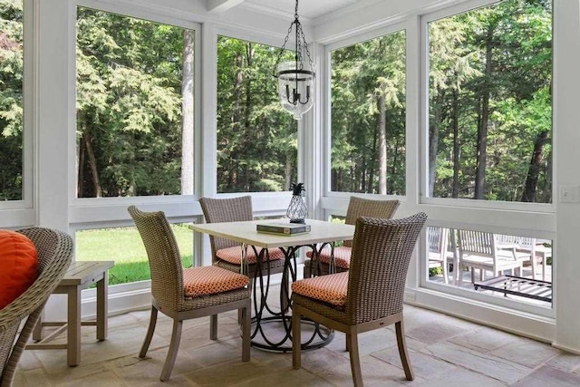 145 Traverse St, Harbor Springs, MI 49740 - sunroom / solarium featuring ornamental molding