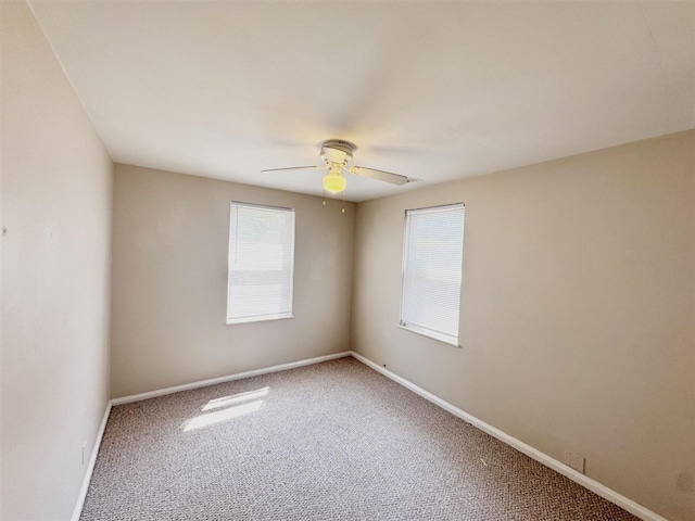 2343 Bonner Rd, Ferndale, MI 48220 - empty room with a ceiling fan and carpet floors