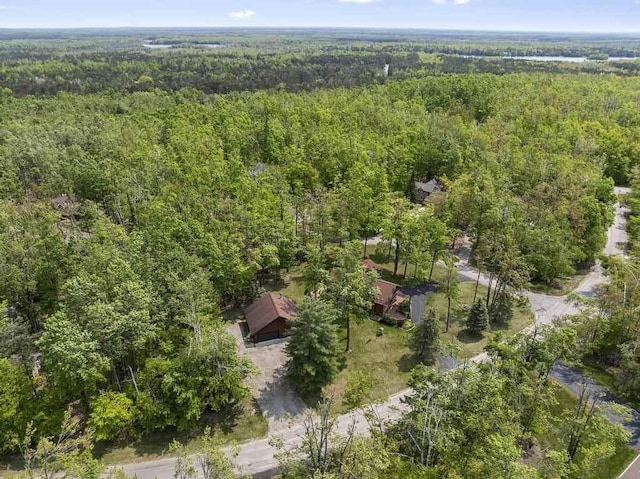 6989 Meadowlark Way, Gaylord, MI 49735 - bird's eye view of a heavily wooded area