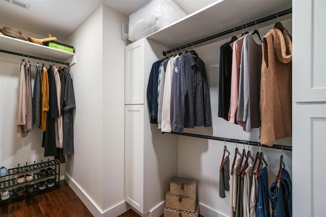 606 State St, Petoskey, MI 49770 - walk in closet with hardwood / wood-style floors