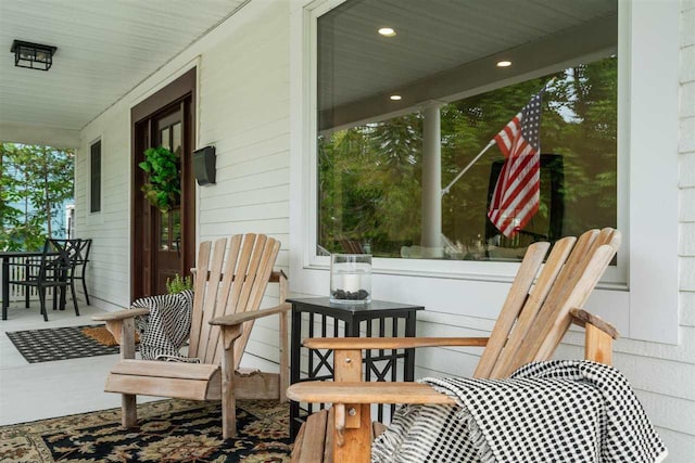 606 State St, Petoskey, MI 49770 - view of covered porch