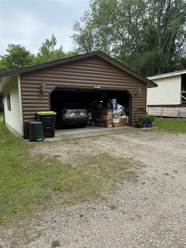 6515 Pincherry Rd, Charlevoix, MI 49720 - view of garage