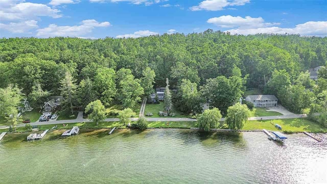 5272 Indian Garden Rd, Petoskey, MI 49770 - aerial view of property and surrounding area featuring a large body of water
