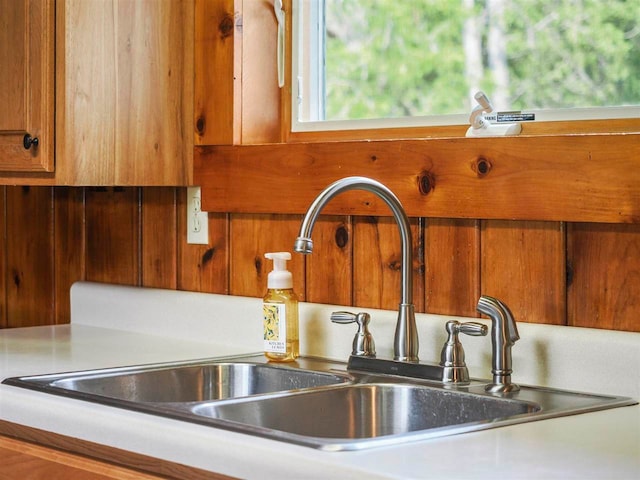 1922 Freeman Rd, East Jordan, MI 49727 - kitchen view of brown cabinetry and light countertops