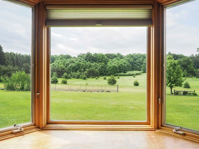 1922 Freeman Rd, East Jordan, MI 49727 - doorway to outside with view of scattered trees