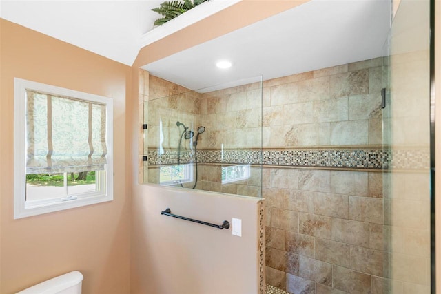 690 Woodhill Unit 6, Harbor Springs, MI 49740 - bathroom with a walk in shower and toilet