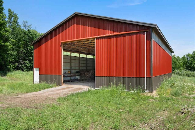 9235 Bailey Rd, East Jordan, MI 49727 - view of pole building