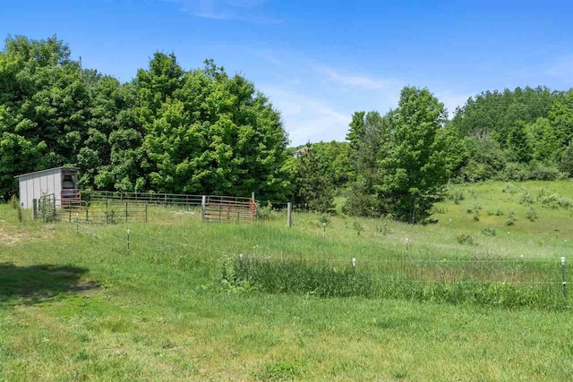 9235 Bailey Rd, East Jordan, MI 49727 - view of yard featuring a view of rural / pastoral area and a forest view