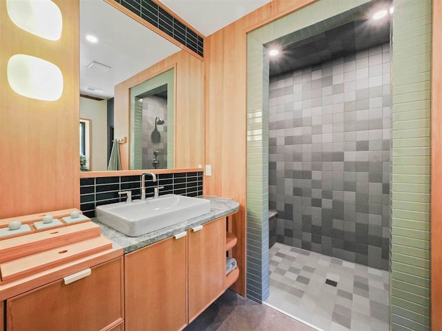 5277 Tyrol Ln, Harbor Springs, MI 49740 - bathroom with vanity and walk in shower