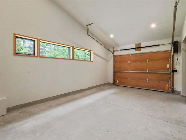 5277 Tyrol Ln, Harbor Springs, MI 49740 - garage with baseboards and recessed lighting
