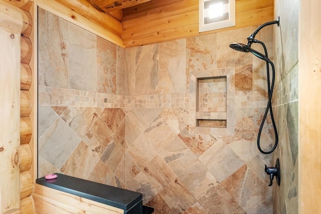 899 S State Rd, Harbor Springs, MI 49740 - bathroom featuring a tile shower
