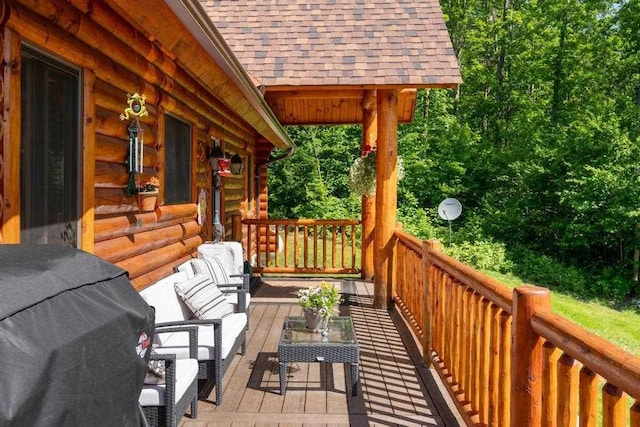 899 S State Rd, Harbor Springs, MI 49740 - deck featuring outdoor lounge area