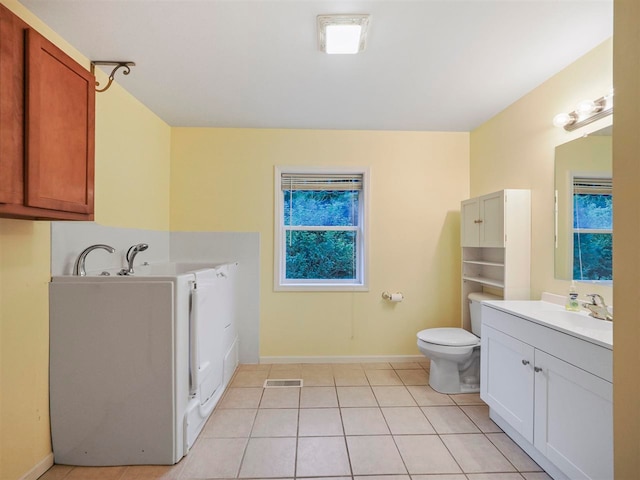 1885 Lalonde Rd, East Jordan, MI 49727 - bathroom featuring vanity, a bath, and tile patterned floors