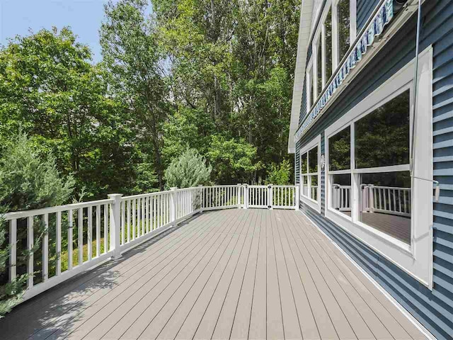 1885 Lalonde Rd, East Jordan, MI 49727 - view of wooden deck