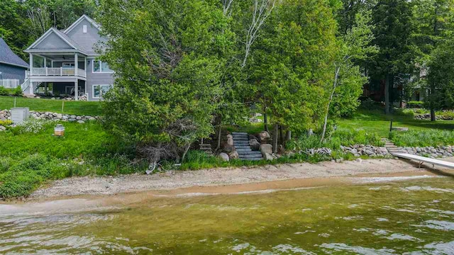 1885 Lalonde Rd, East Jordan, MI 49727 - view from above of property