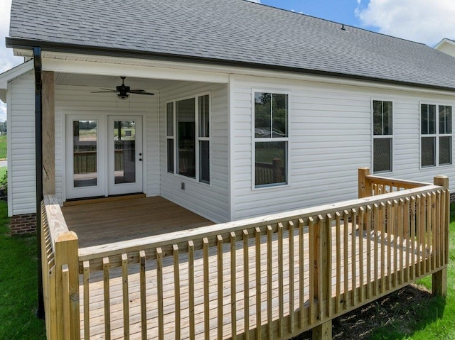 708 Mello Dr, Lyman, SC 29365 - deck with a ceiling fan