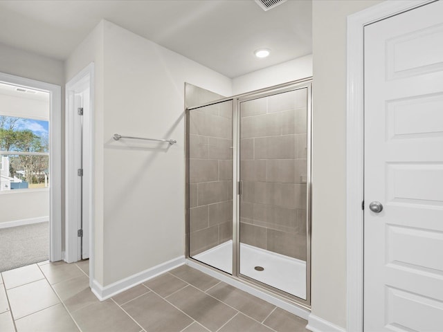 119 Martel Dr, Spartanburg, SC 29301 - full bathroom with a stall shower and tile patterned floors