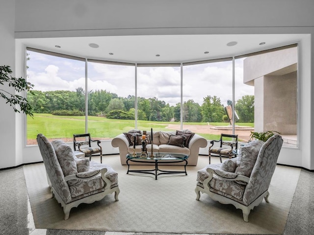110 W King Ridge St, Gaffney, SC 29341 - living area with view of wooded area