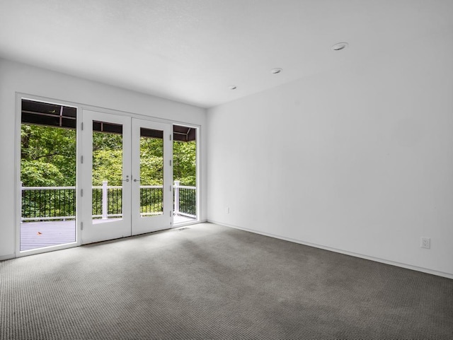 110 W King Ridge St, Gaffney, SC 29341 - carpeted spare room with french doors and baseboards