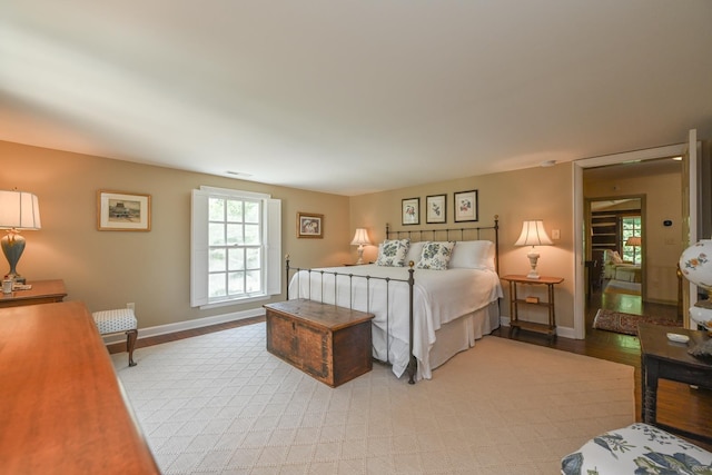 835 Jackson Grove Rd, Columbus, NC 28722 - bedroom with baseboards and light wood-style floors