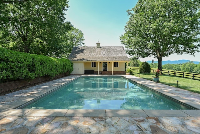 835 Jackson Grove Rd, Columbus, NC 28722 - view of swimming pool featuring an outdoor structure, an exterior structure, and a patio area