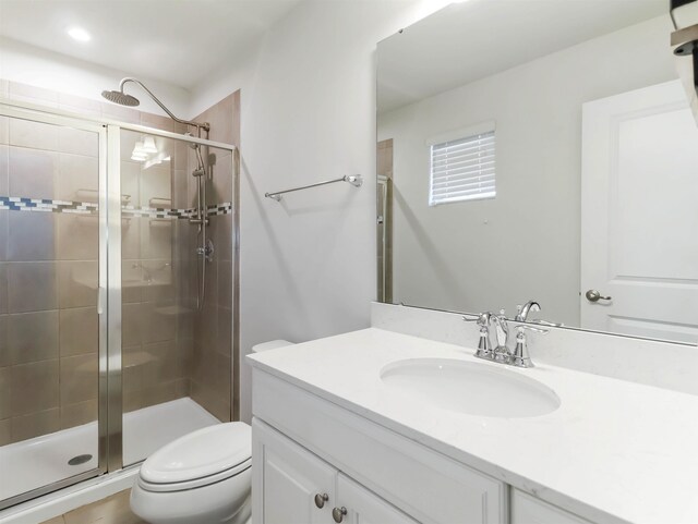 510 Bucklebury Rd, Greer, SC 29651 - full bathroom with vanity and a shower stall