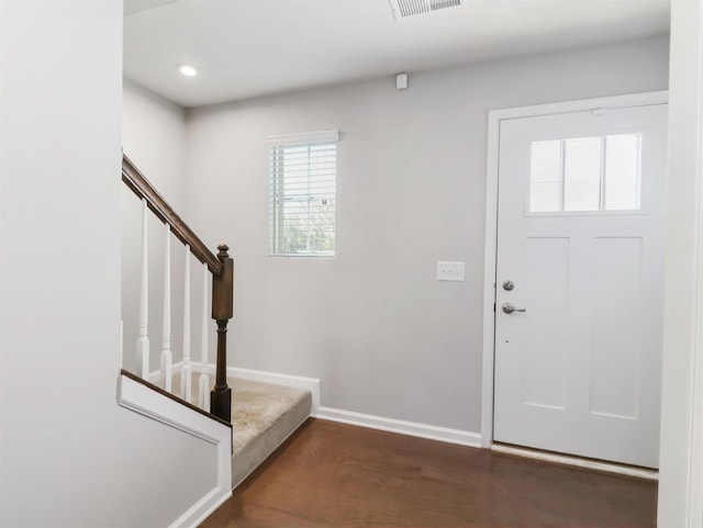 510 Bucklebury Rd, Greer, SC 29651 - foyer entrance featuring stairway and recessed lighting